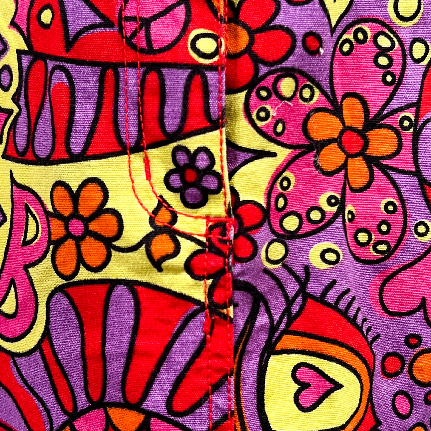 Pyschadelic Vintage Denim Skirt Size 10