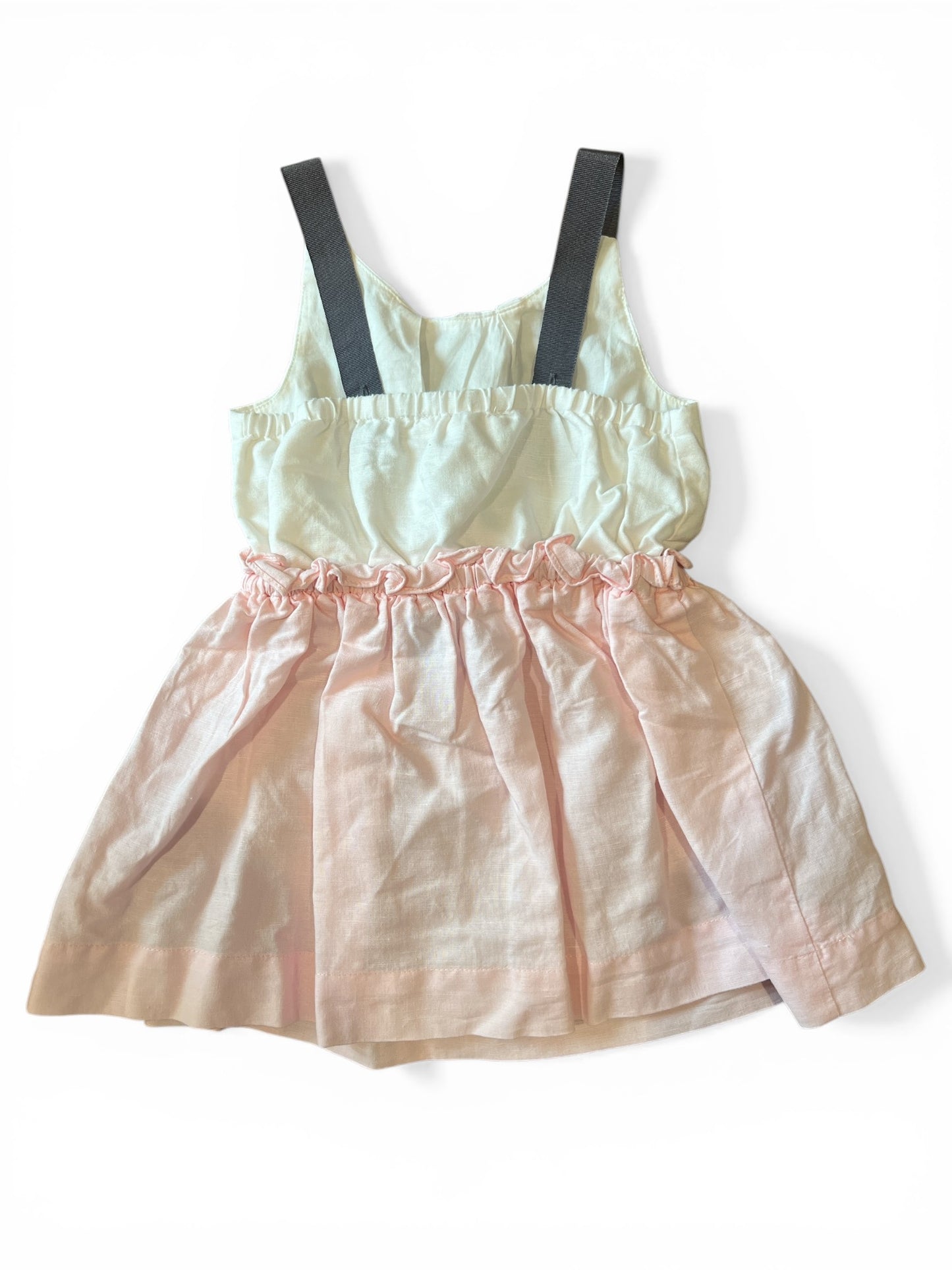 Linen Tie Dress - Size 12-18 Months