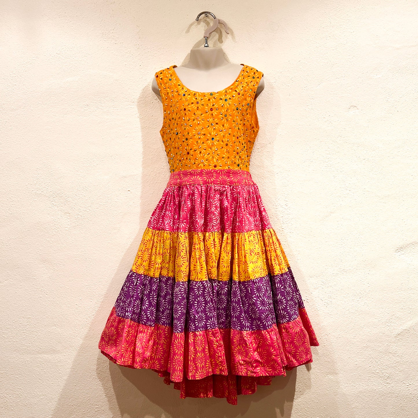 Batik Dye & Beaded Dress Size 10