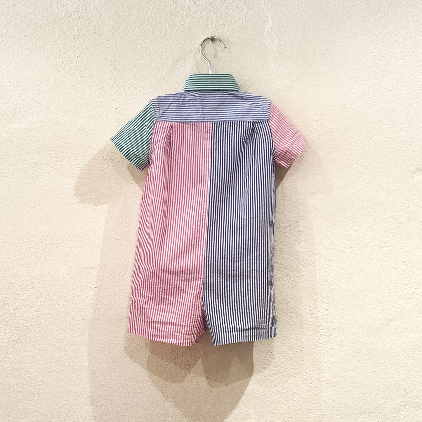 Striped Shirt Romper Size 1