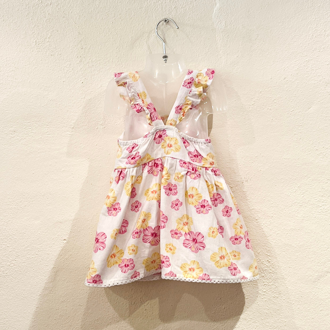 Floral Linen Blend Summer Dress Size 1