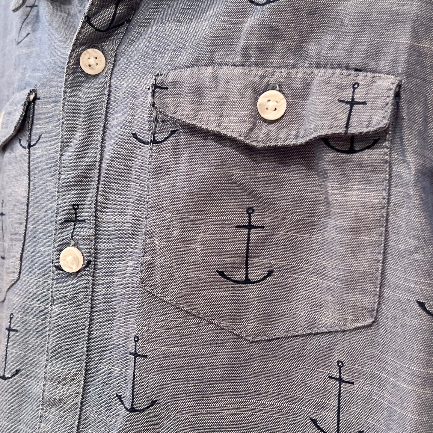 Anchor Print Shirt Size 8