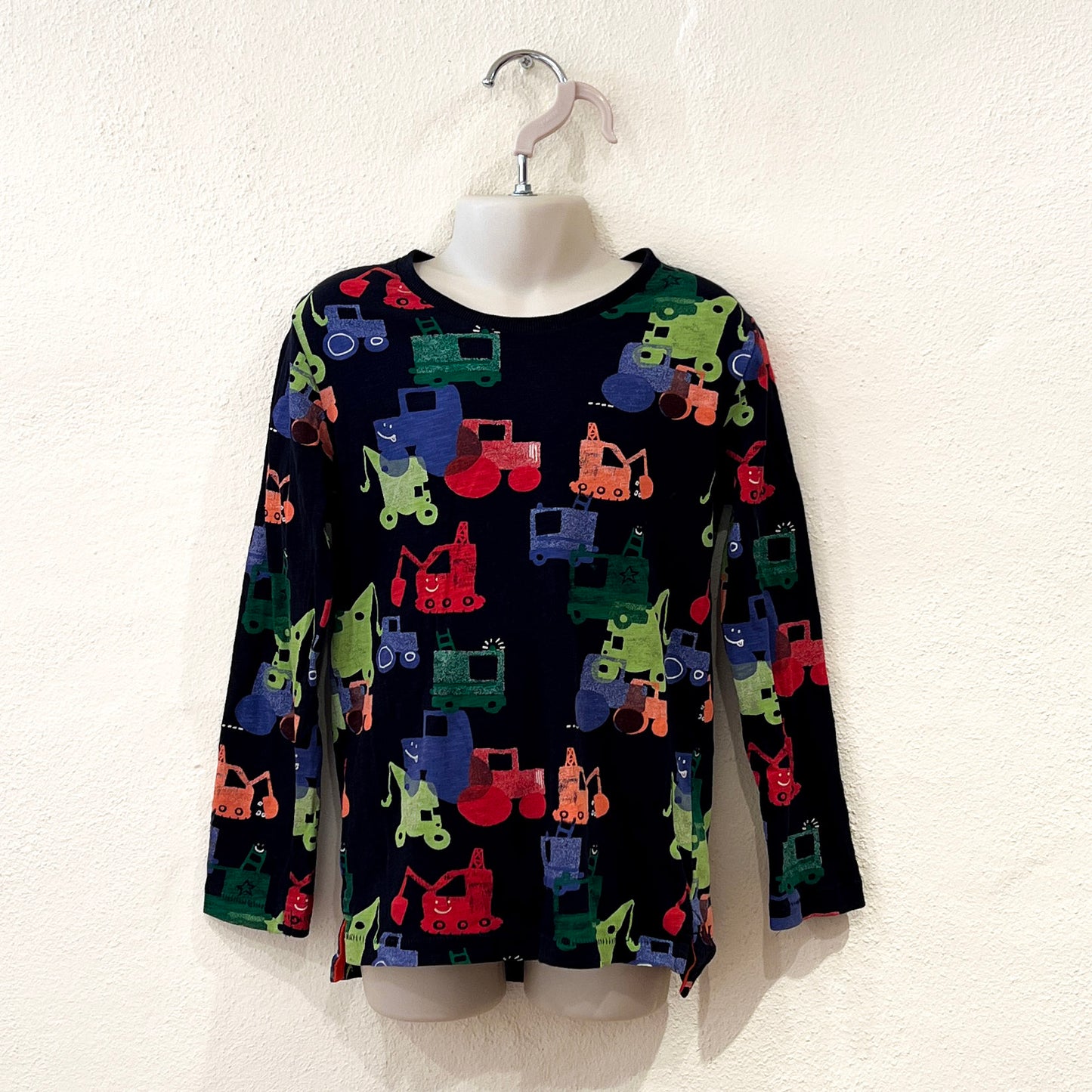 Tractor Print Long Sleeve Top Size 5-6 Years