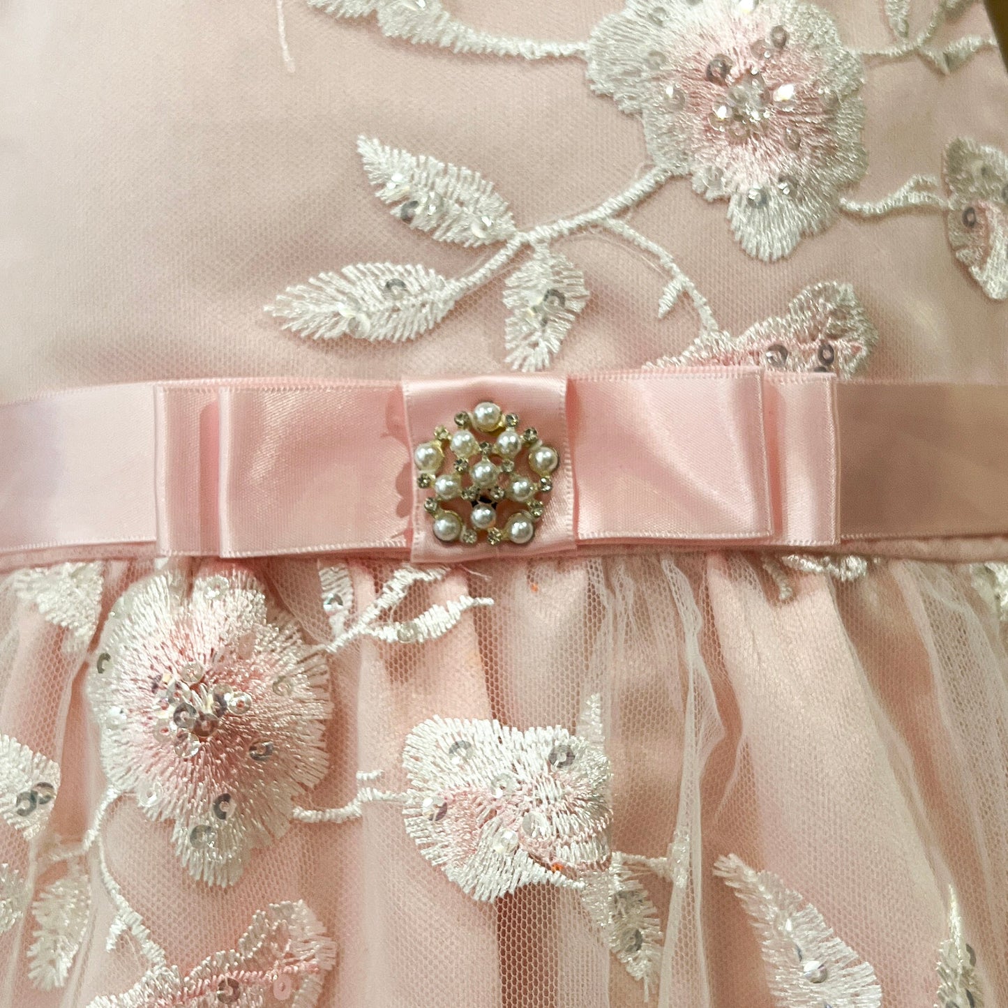 Embroidered Tulle Event Dress Size 3