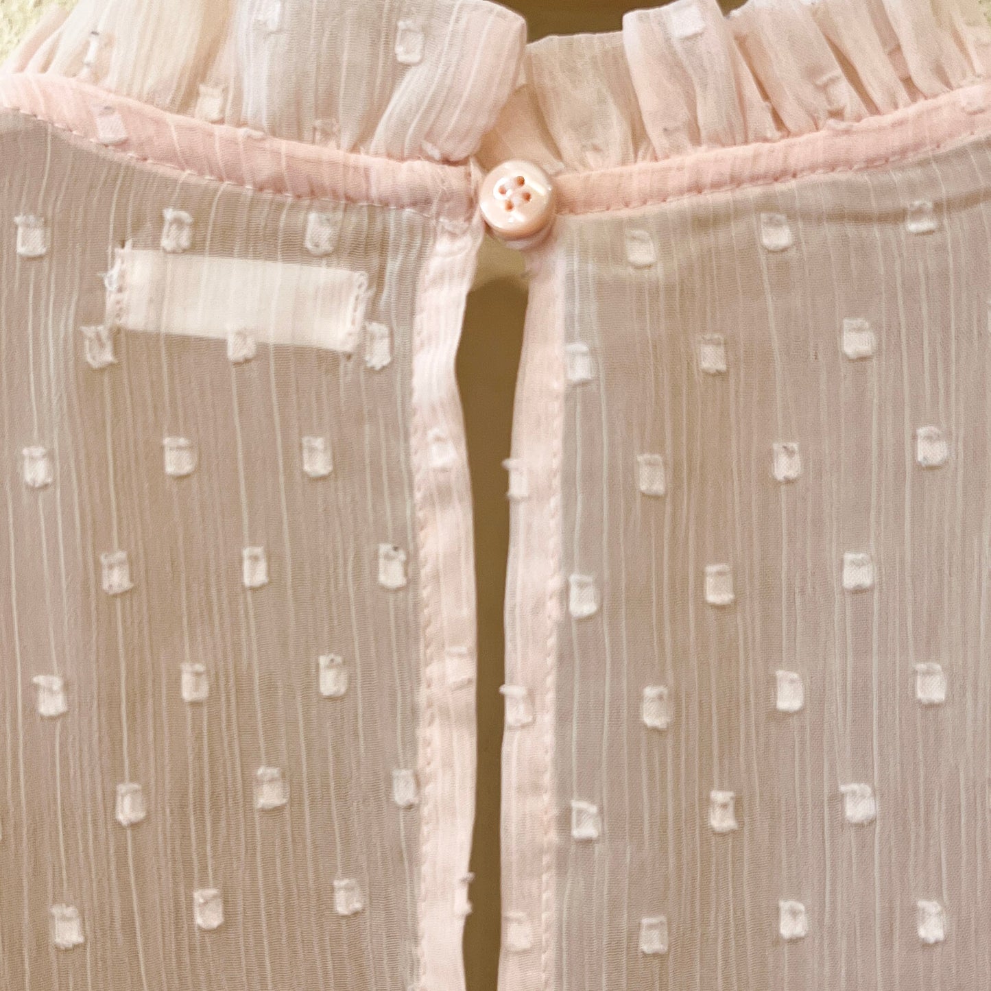 Sheer Long Sleeve Top Size 10