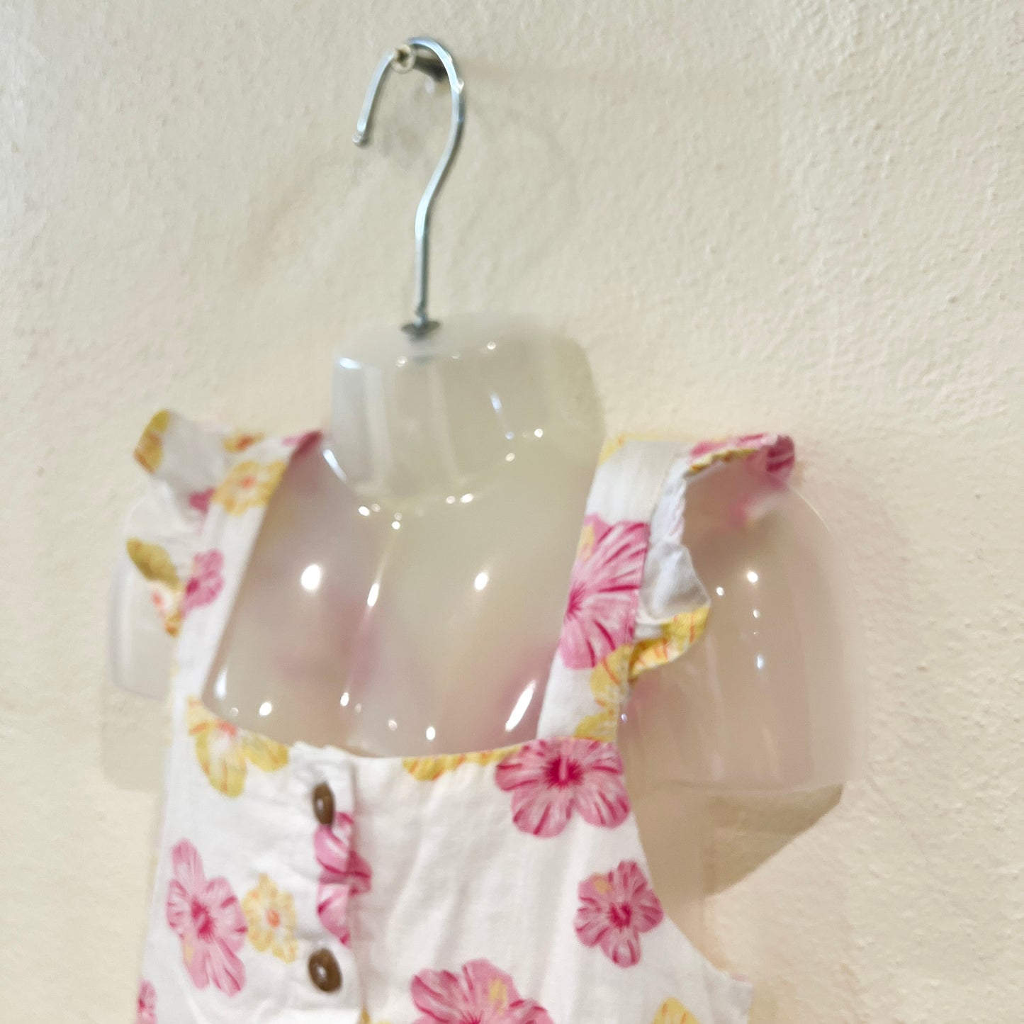 Floral Linen Blend Summer Dress Size 1