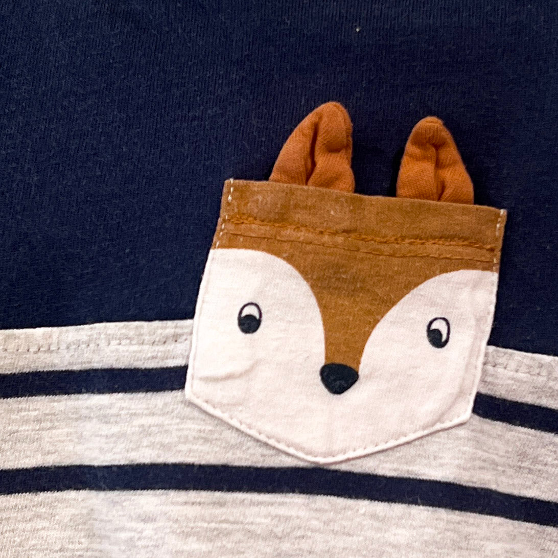 Striped Long Sleeve Top Size 00