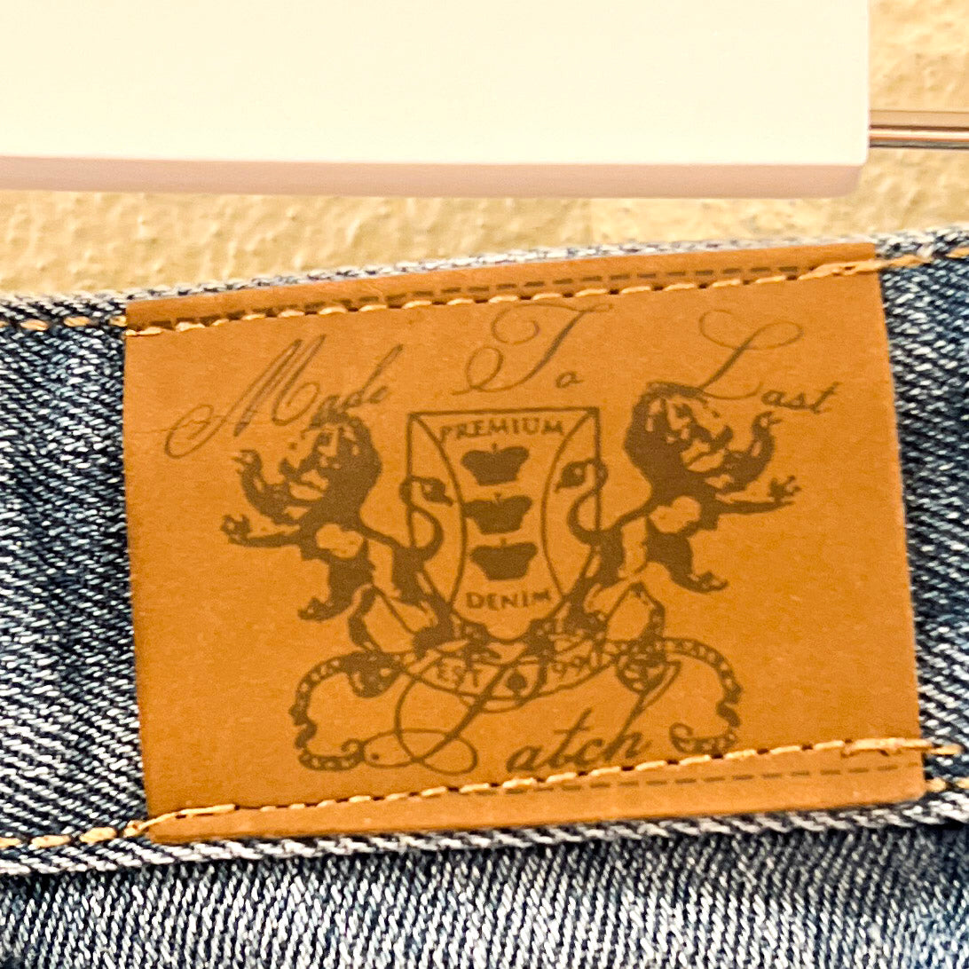 Distressed Denim Shorts Size 1