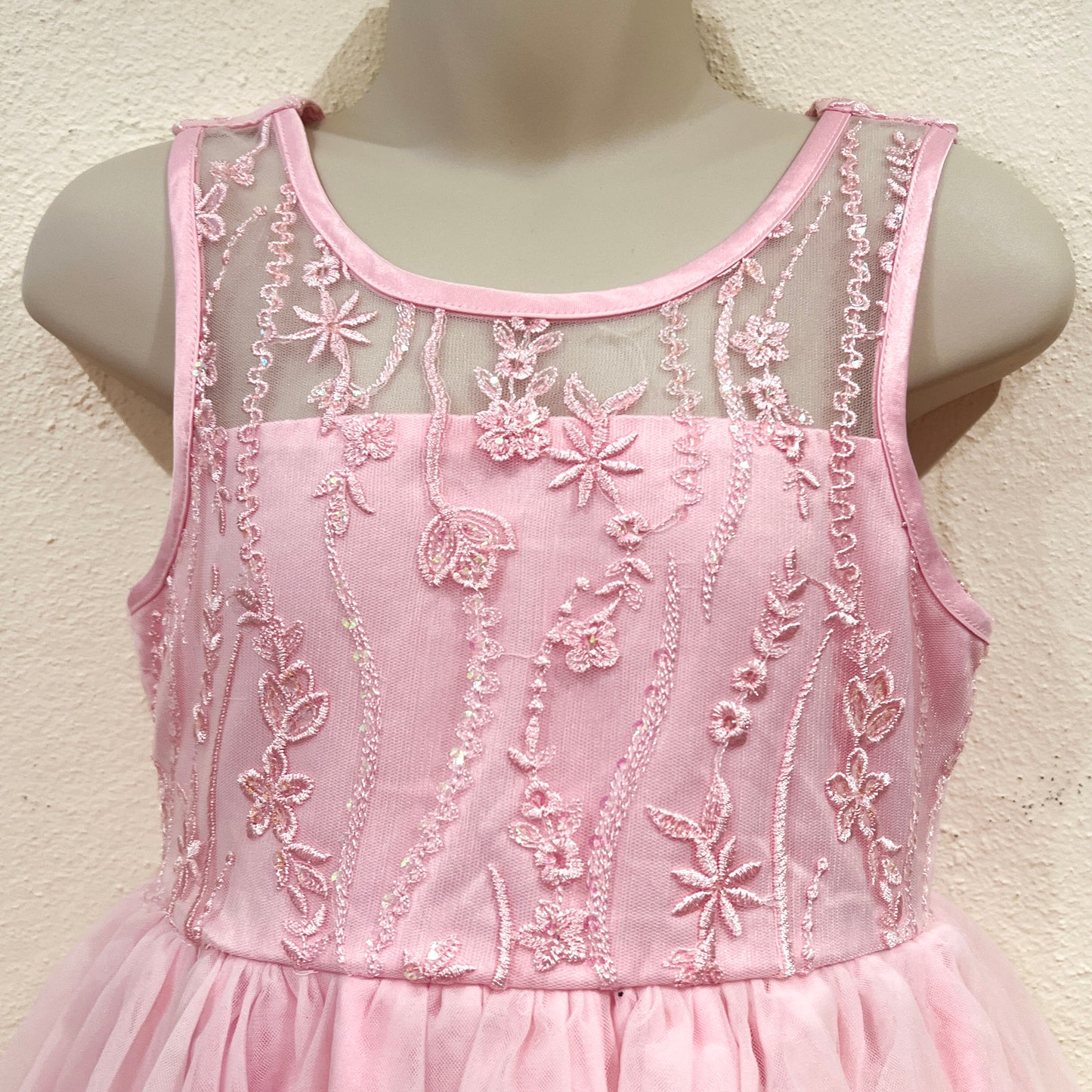 Embroidered Sequin Event Dress Size 5