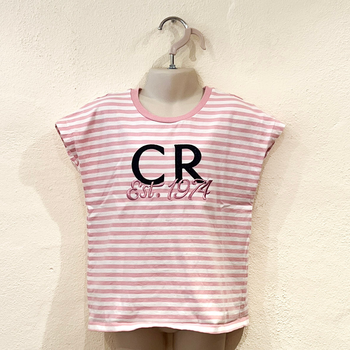 Gots-Certified Organic Embroidered Logo T-Shirt Size 7