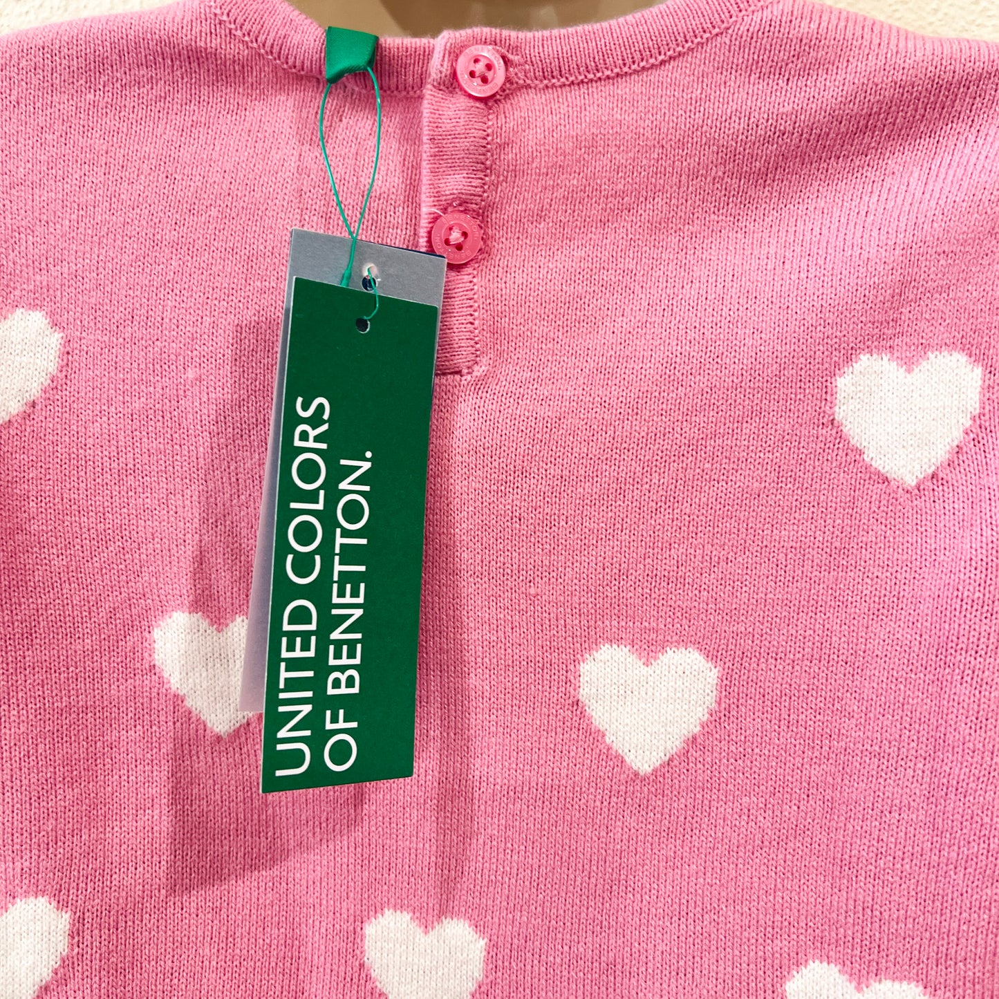 NWT Heart Pattern Knit Dress Size XS