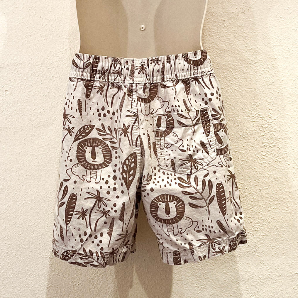 Lion Print Shorts Size 5