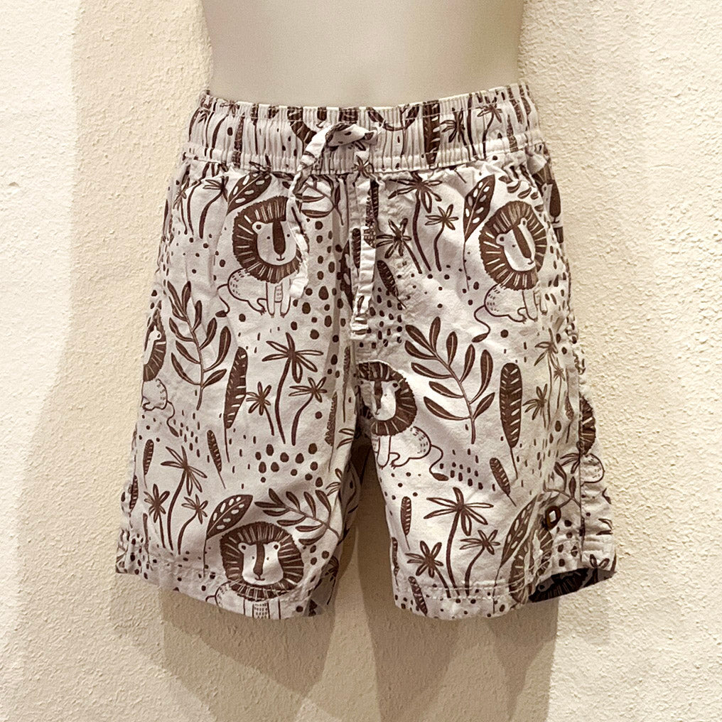 Lion Print Shorts Size 5