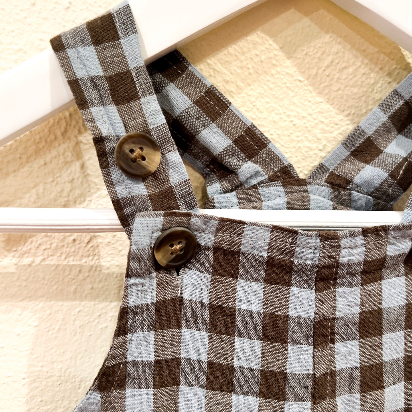 Gingham Short Overalls Size 000