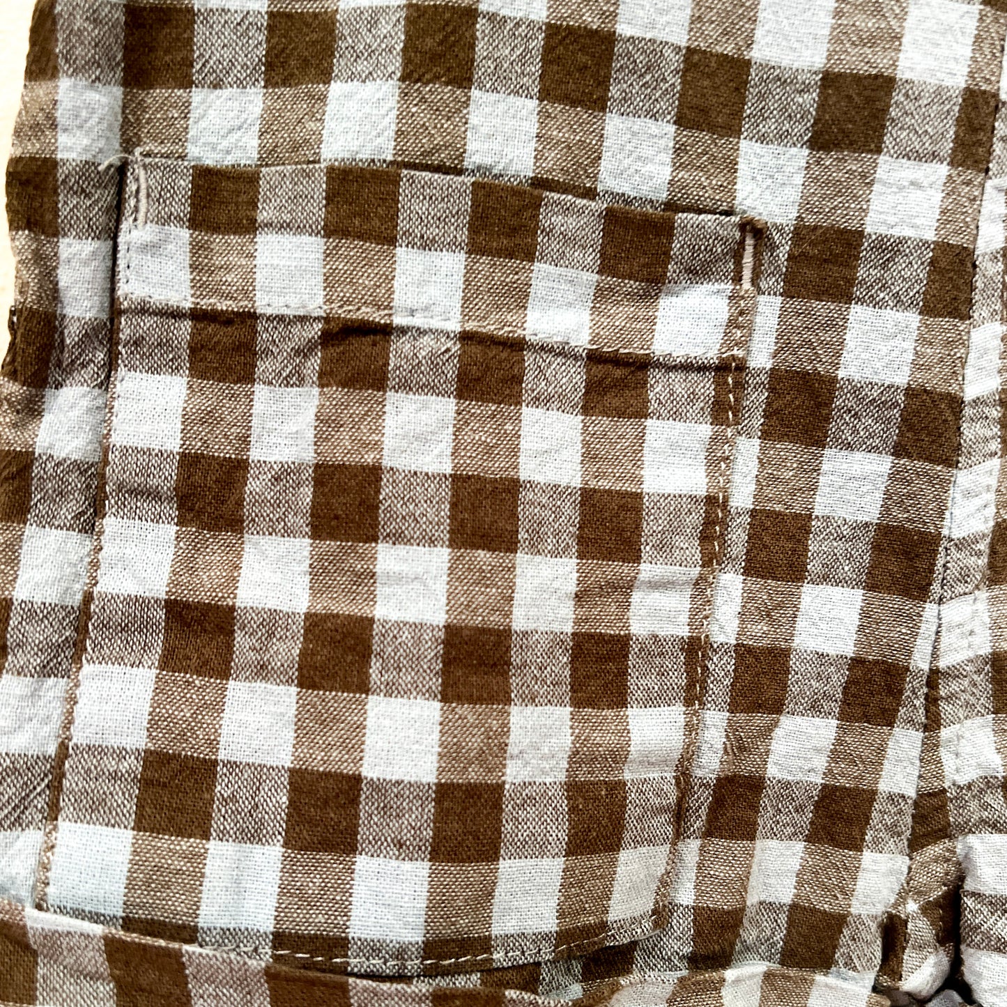 Gingham Short Overalls Size 000