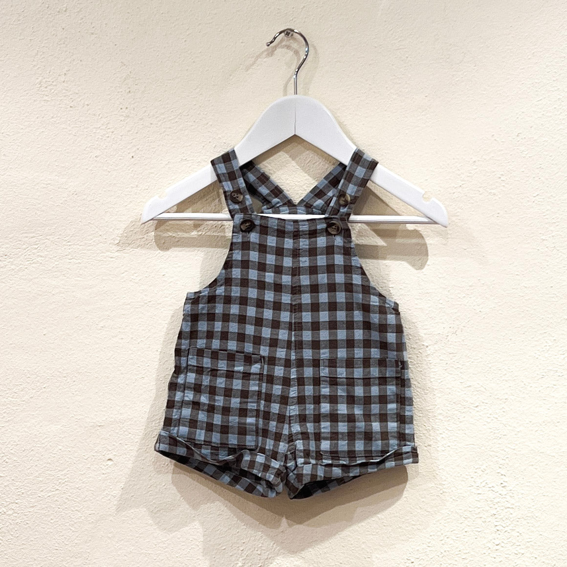 Gingham Short Overalls Size 000