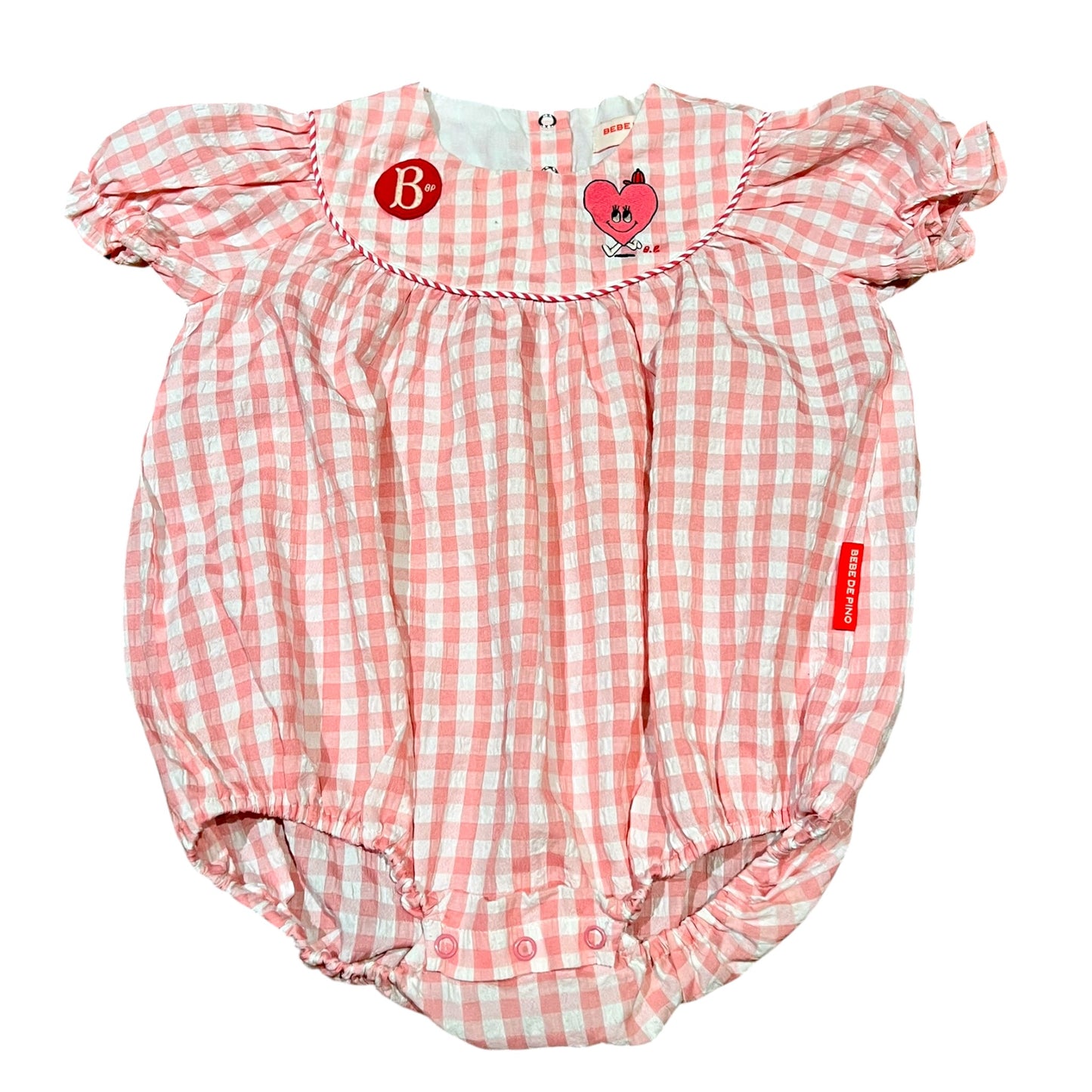 Gingham Bubble Romper