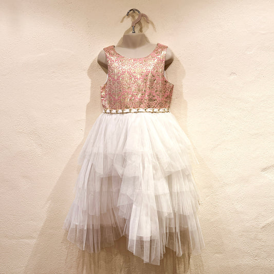 NWT Jacquard Tiered Tulle Dress Size 8