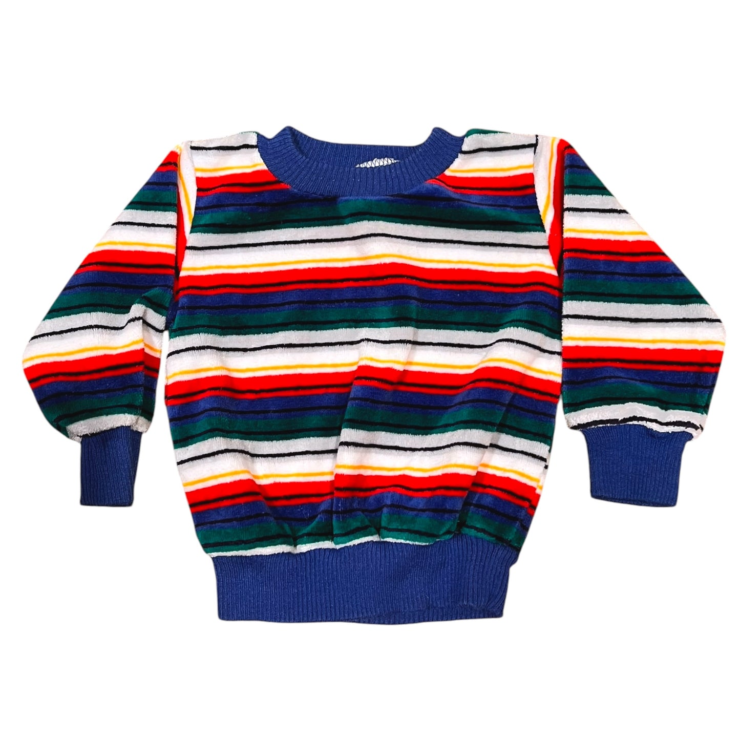 Terry Cloth Striped Sweater - Size 12m