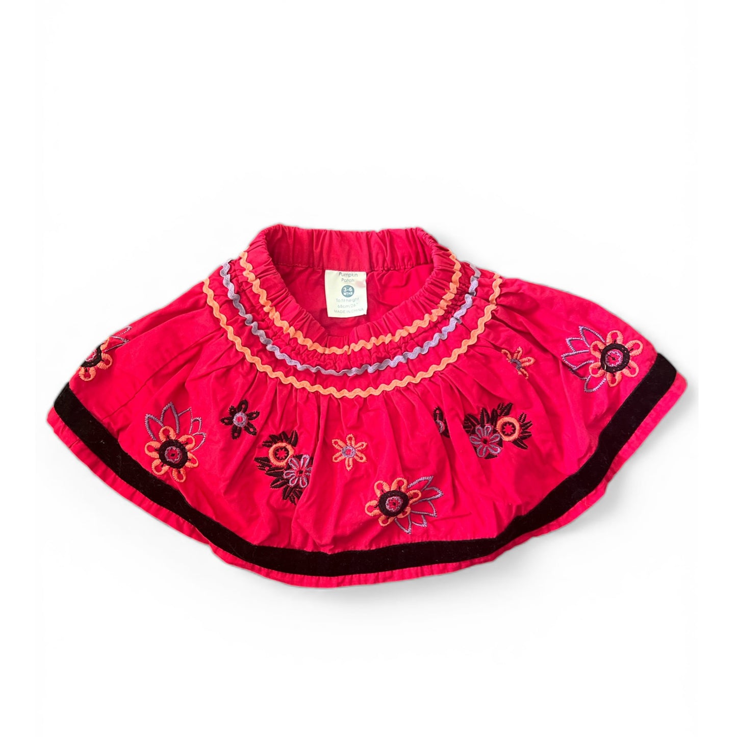 Vintage Embroidered Skirt - Size 00