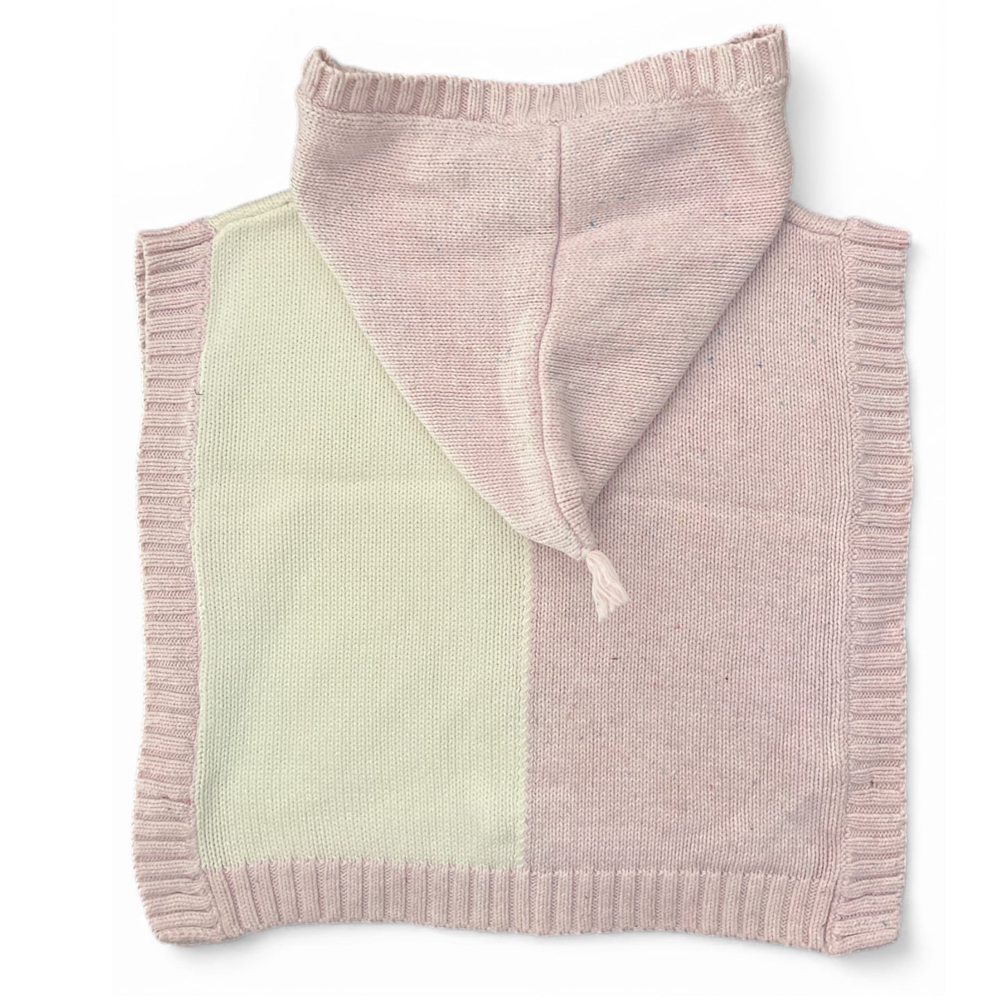 Hooded Knit Poncho Size M/L