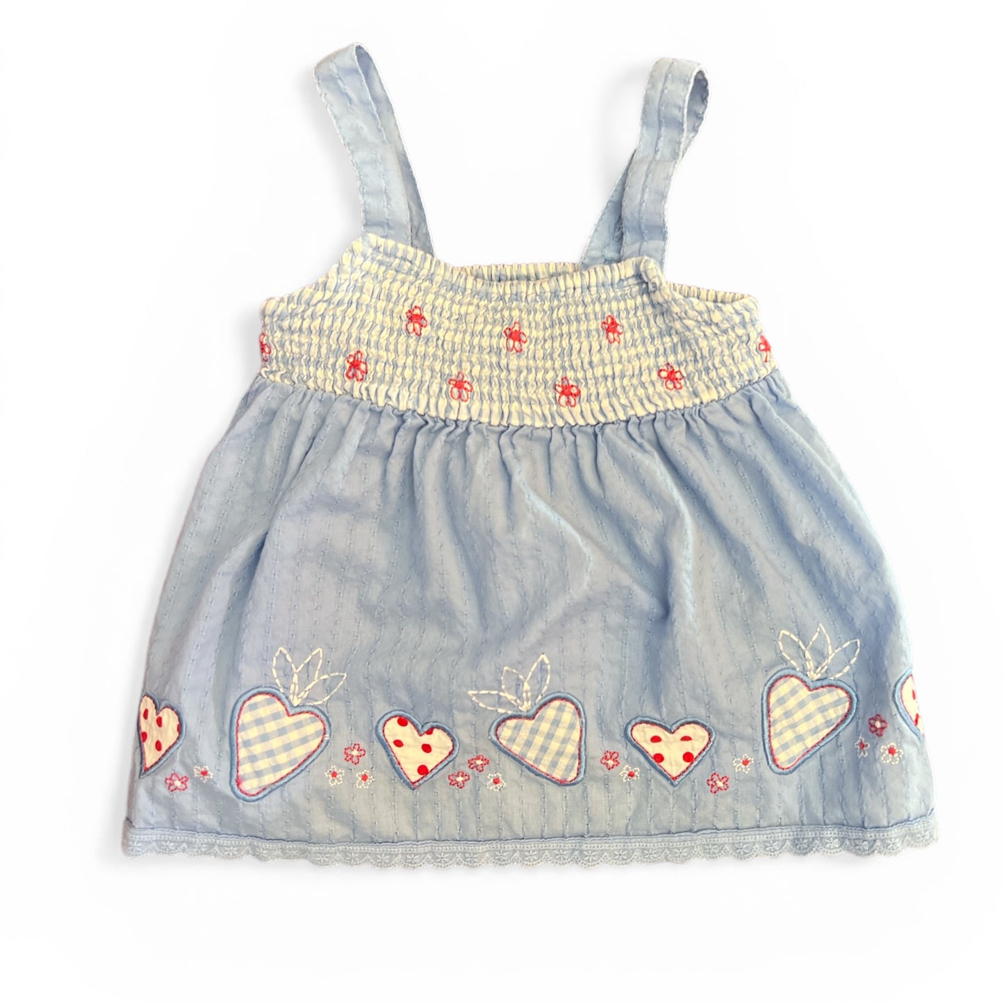 Vintage Smocked Embroidered Top - Size 1