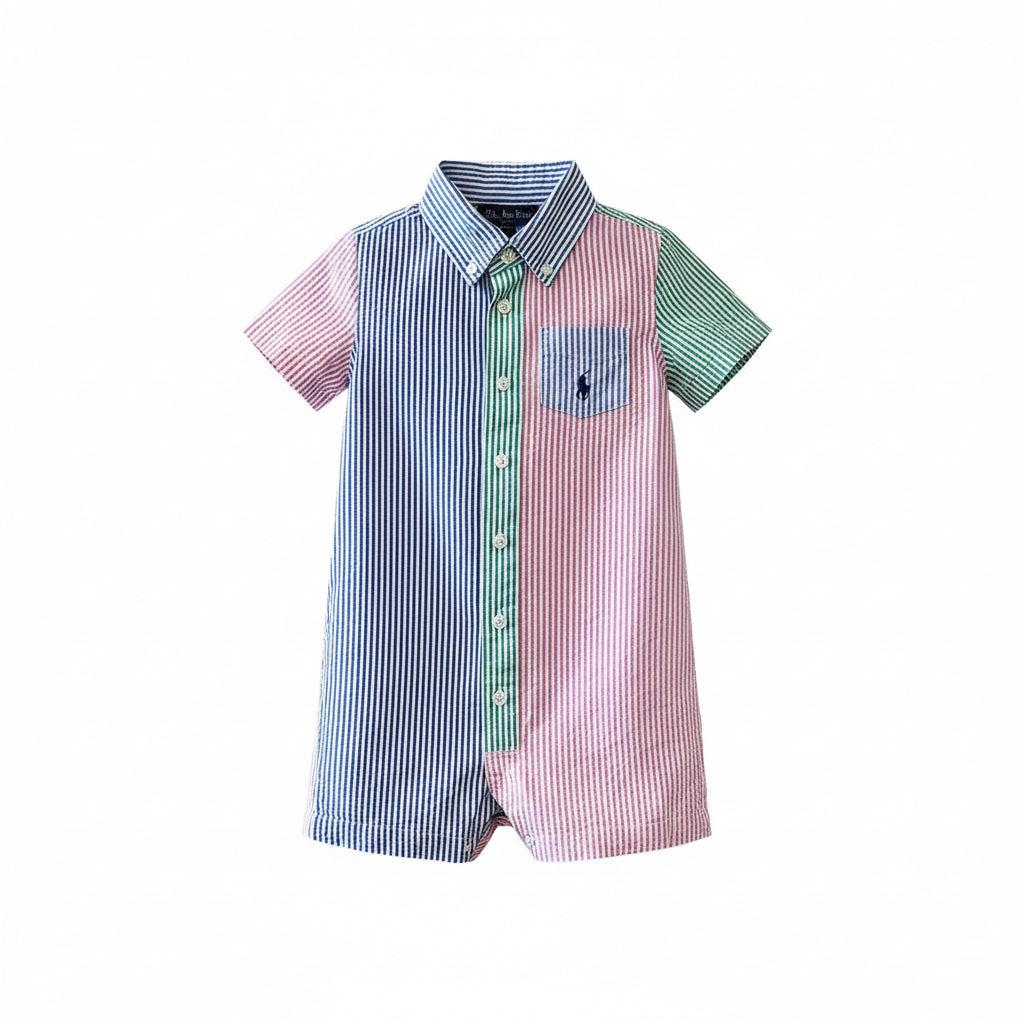 Preloved children’s clothing in Perth – Ralph Lauren Shirt Romper from Lottie Loves
