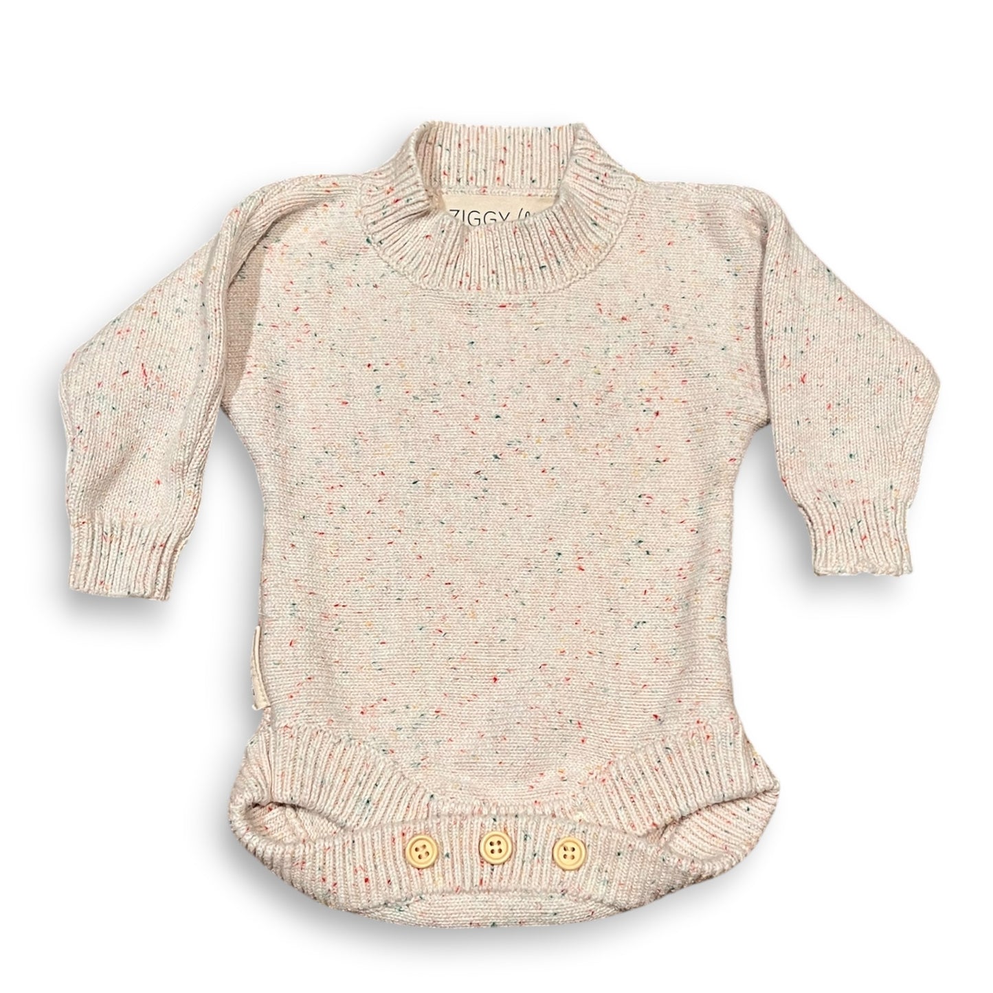 Fleck Knitted Bodysuit - Size Newborn