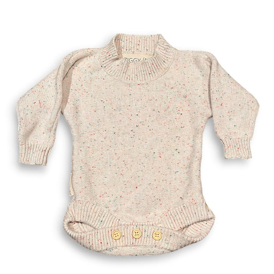 Fleck Knitted Bodysuit - Size Newborn