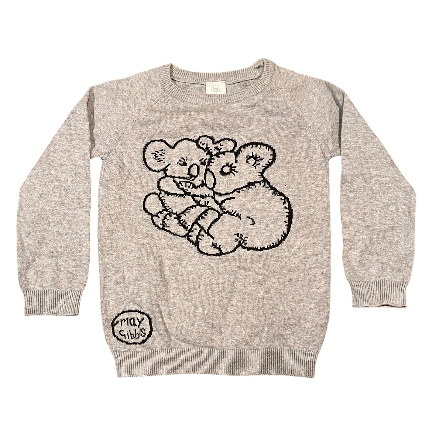 Cuddle Knit Koala Grey Jumper - Size 3