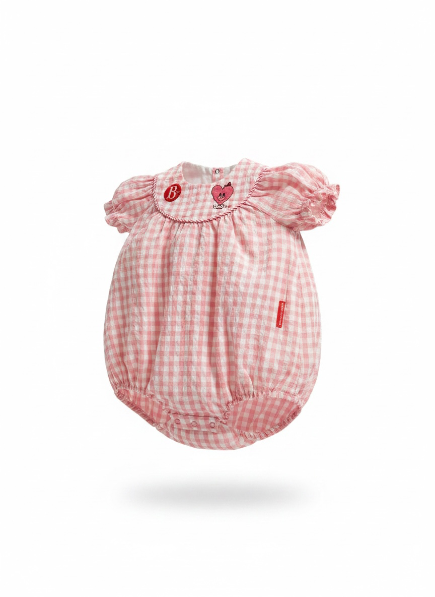 Gingham Bubble Romper