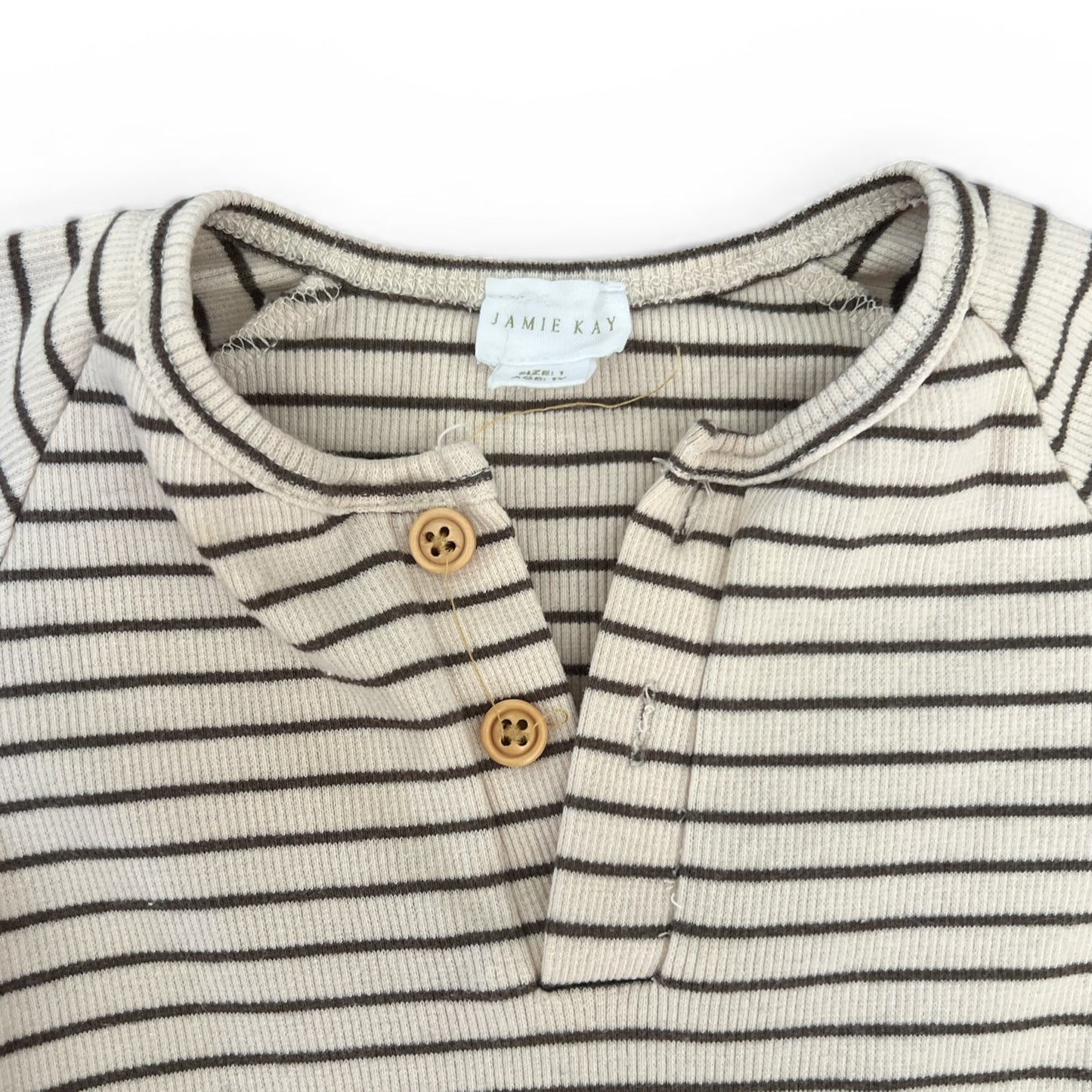 Preloved children’s clothing in Perth – Jamie Kay Striped Bodysuit Size 1 from Lottie Loves