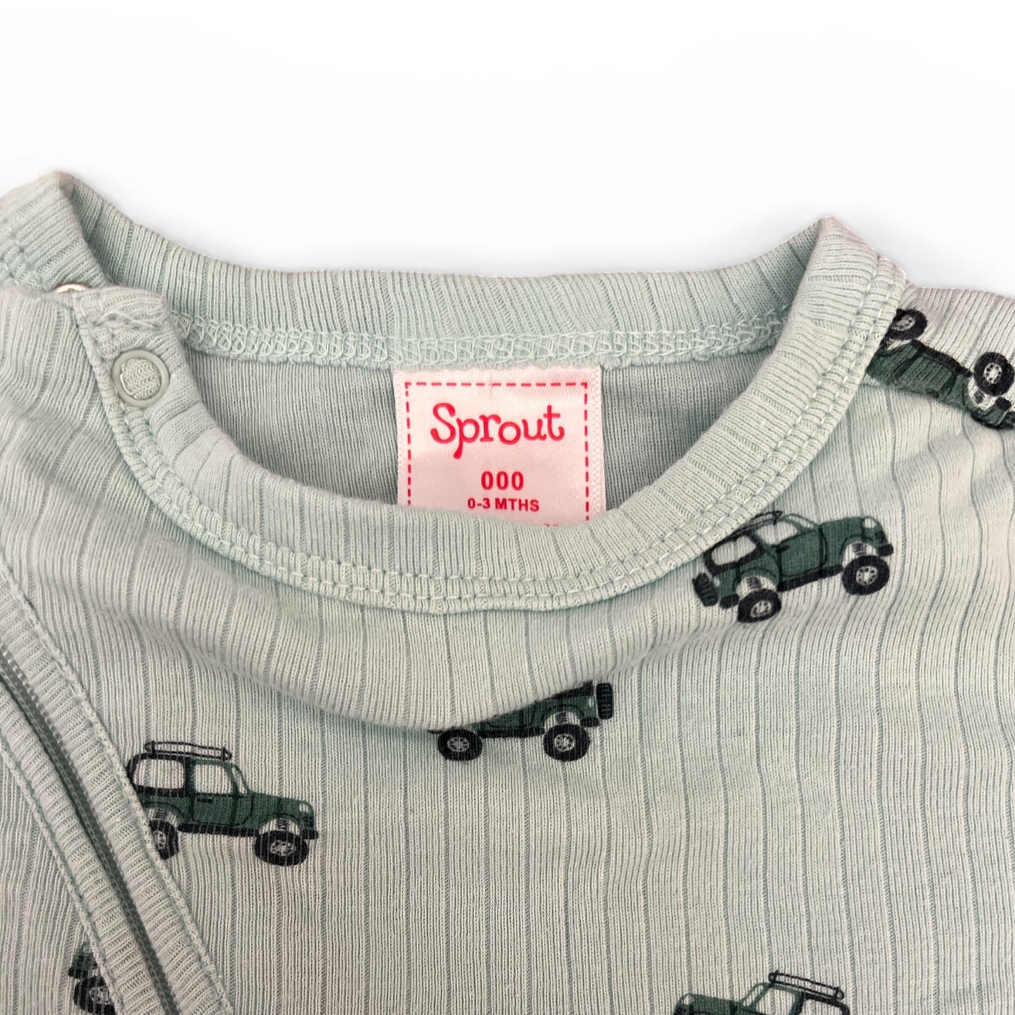 Preloved children’s clothing in Perth – baby Sprout Jeep Short Suit from Lottie Loves