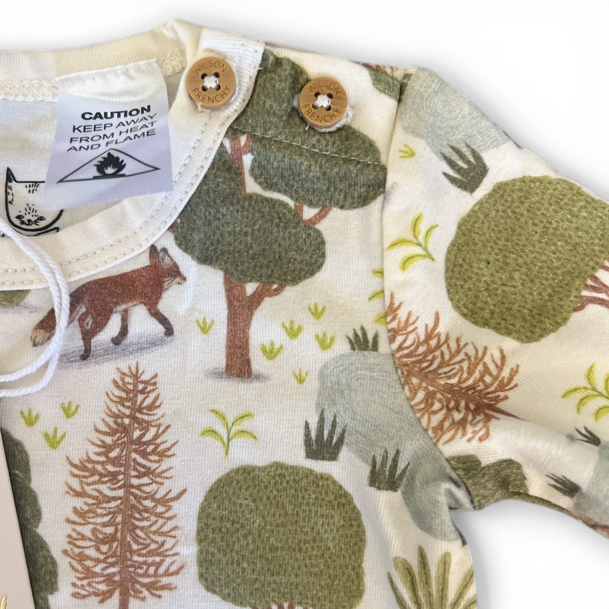 Preloved children’s clothing in Perth – Baby Wilson + Frenchy Little Trees Bodysuit from Lottie Loves