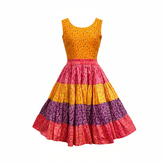 Batik Dye & Beaded Dress Size 10