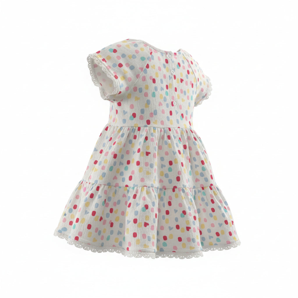 Lace Trim Dress - Size 1