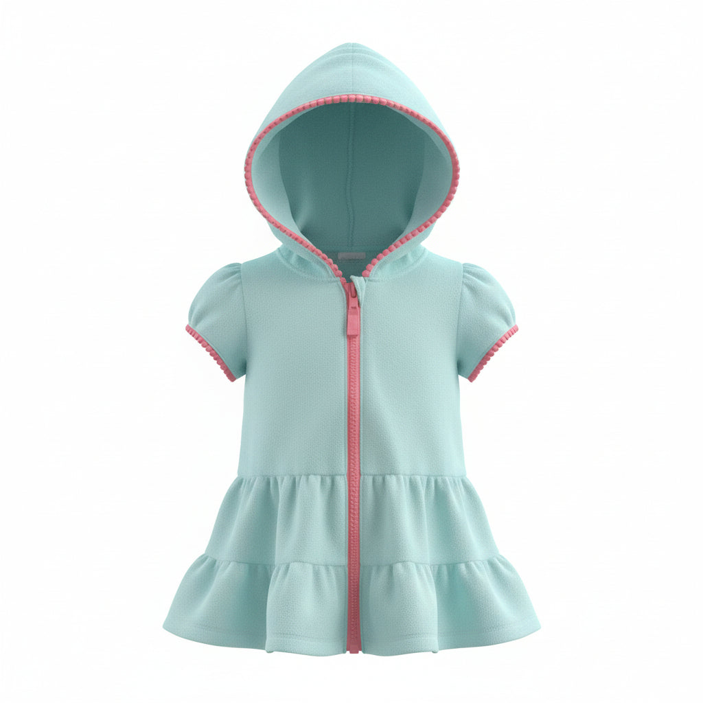Terry Towel Hooded Dress - Size 18m