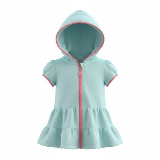 Terry Towel Hooded Dress - Size 18m
