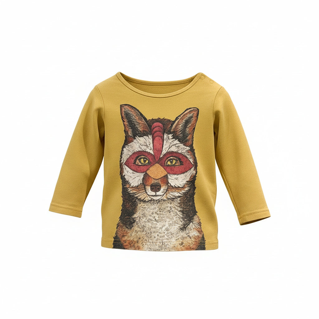 Chicken Fox Long Sleeve Top Size 00