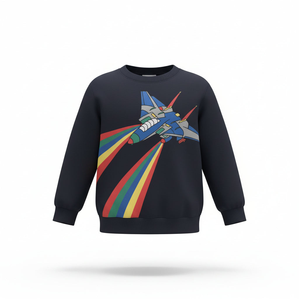 Rocket Ship Sweater Size 5