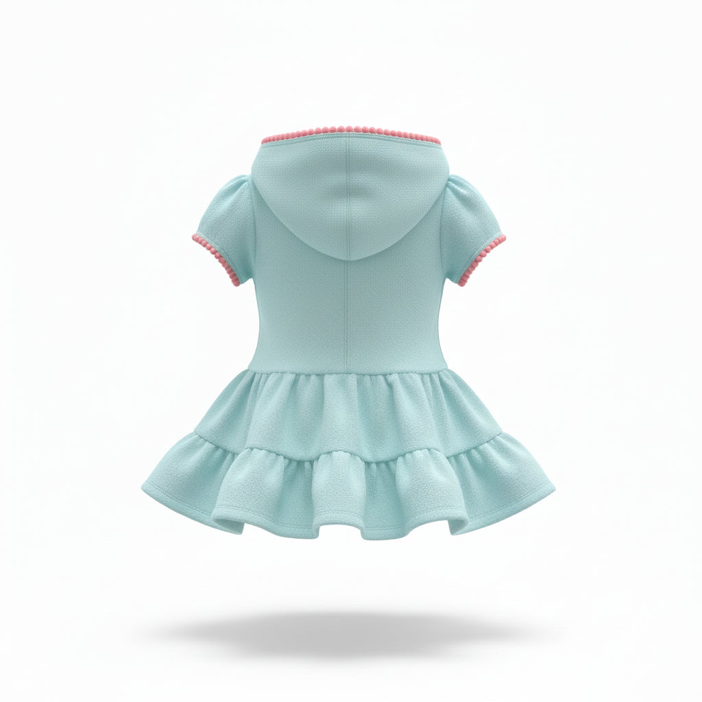 Terry Towel Hooded Dress - Size 18m