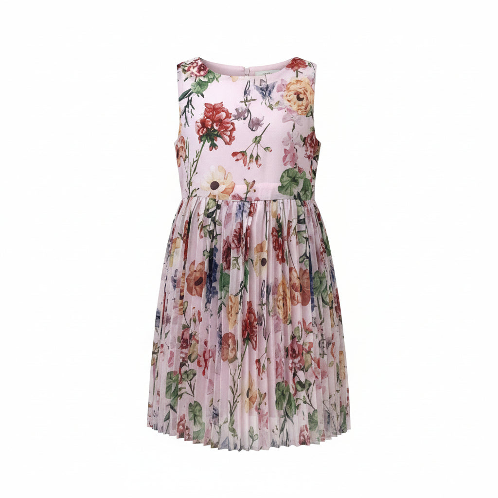 Pleated Floral Day Dress Size 2