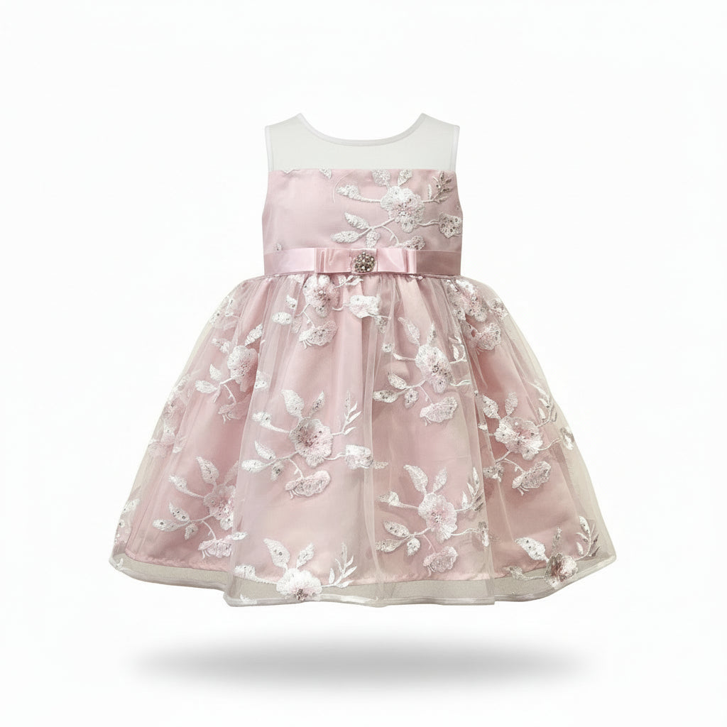 Embroidered Tulle Event Dress Size 3