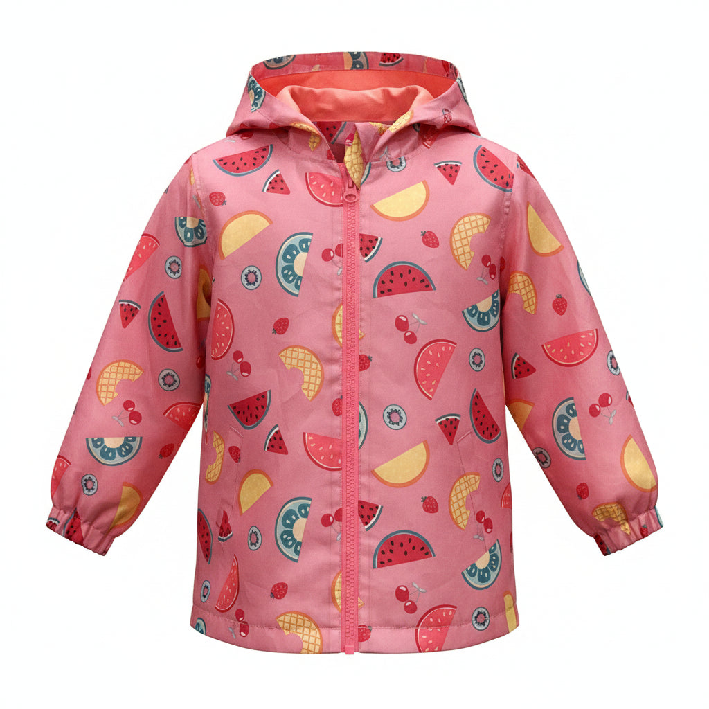 Fruit Salad Rain Coat Size 3-4